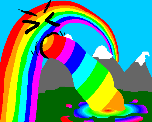 Rainbow Puke by Brain Face
