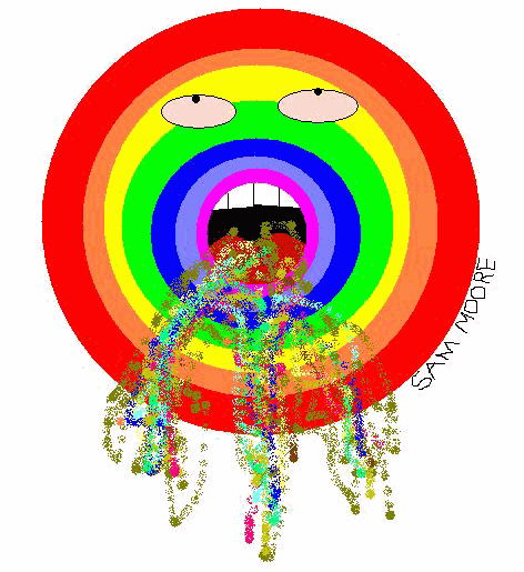 Rainbow Puke by Samantha Moore